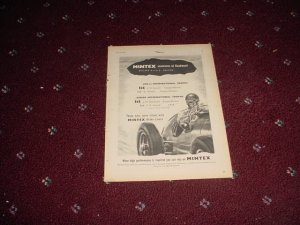 1952 Mintex Brake Liners ad #2 from the UK
