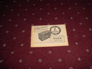 1955 Park Battery ad from the UK