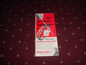 1952 Perfect Circle Piston Rings ad #2