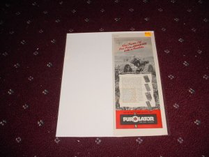 1946 Purolator Oil Filter ad