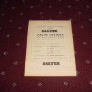 1952 Salter Valve Springs ad from the UK
