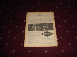 1955 Solex Bi-Starter ad from the UK