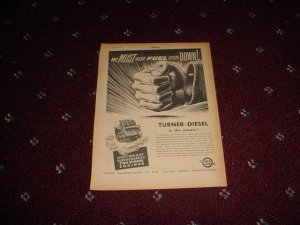 1955 Turner Diesel Engines ad from the UK