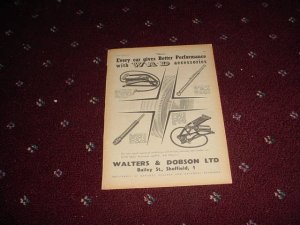 1954 Walters & Dobson Accessories ad from the UK