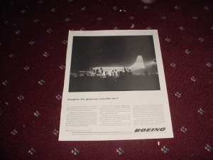 BOAC Stratocruiser Aircraft ad for Boeing