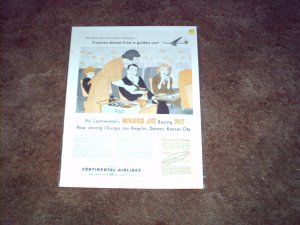 1959 Continental Golden Jet 707 Silver Anniversary ad