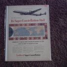 Lockheed Super Constellation Aircraft ad