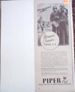 1943 Piper L-4 Aircraft ad