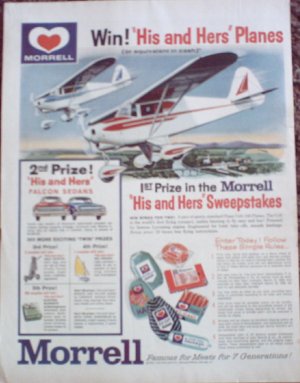 1962 Piper Colt 108 Contest ad for Morell