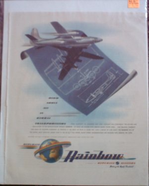 1946 Republic Rainbow Aircraft ad