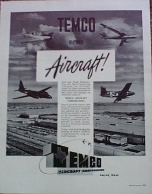 1952 Temco Aircraft ad
