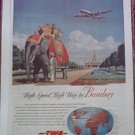 1947 TWA Airlines ad #3