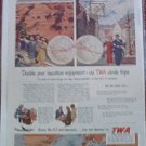 1950 TWA Airlines ad