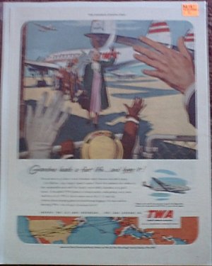 1951 TWA Airlines ad #4