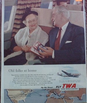 1953 TWA Airlines ad