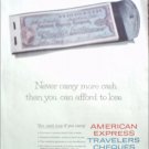 1956 American Express Travelers Cheques ad