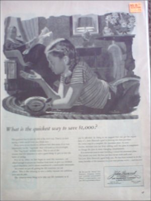 1945 John Hancock Life Insurance ad