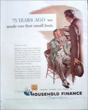 1953 Household Finance ad