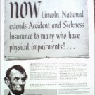 1956 Lincoln National Life Insurance ad