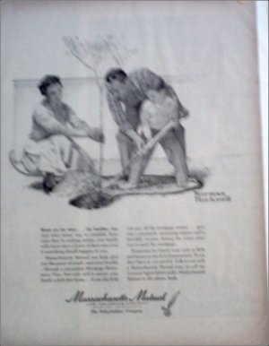 Massachusetts Mutual Life Insurance Norman Rockwell ad