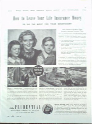 1942 Prudential Insurance ad