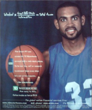 2001 TD Waterhouse Investment ad featuring Grant Hill #1