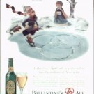 1940 Ballantine Ale Ice Skater ad