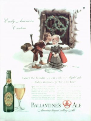 1940 Ballantine Ale ad