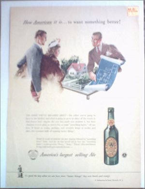 1943 Ballantine Ale ad