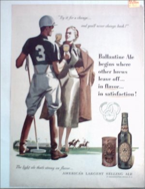 Ballantine Ale Polo ad