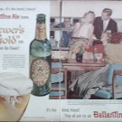 1957 Ballantine Ale Couple ad