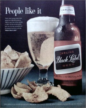 1962 Black Label Beer ad #1