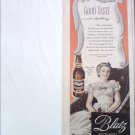 1943 Blatz Beer ad