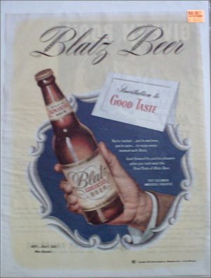 1945 Blatz Beer ad