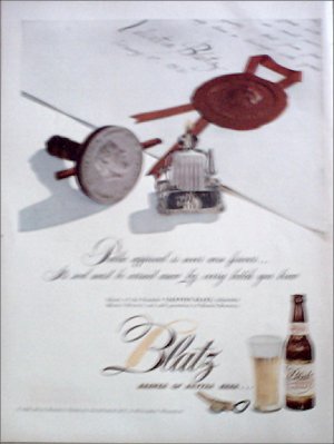 1947 Blatz Beer ad