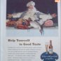 1947 Budweiser Beer Christmas ad featuring Santa