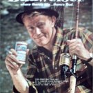 1961 Budweiser Beer Fisherman ad