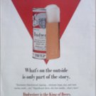 1969 Budweiser Tab Top Beer ad #1