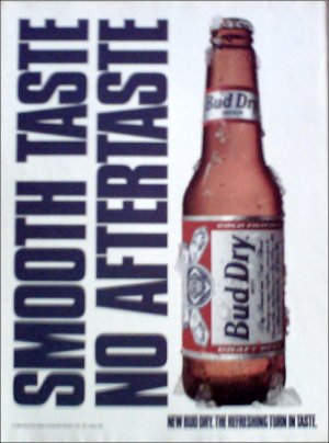 1990 Bud Dry Beer ad
