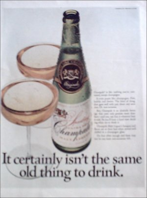 1969 Champale Malt Liquor ad #1