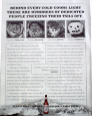 1997 Coors Light Beer ad #2