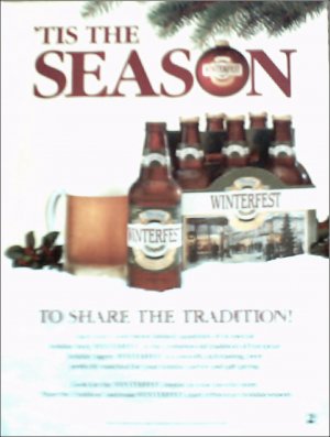 1989 Coors Winterfest Beer ad