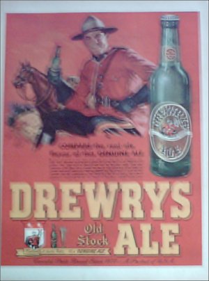 1948 Drewrys Ale ad