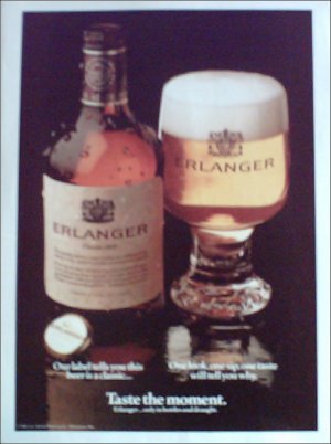 1980 Erlanger Beer ad