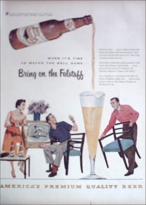 1955 Falstaff Beer ad