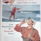1960 Falstaff Beer Fisherman ad
