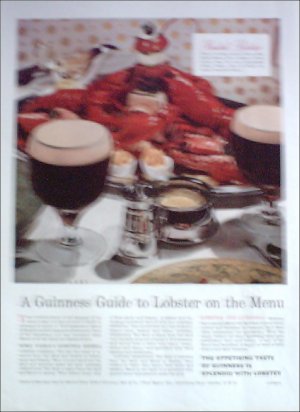 1957 Guiness Stout Beer ad #2 from the UK