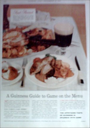 1957 Guiness Stout Beer ad #4 from the UK