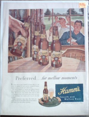 1947 Hamms Beer ad