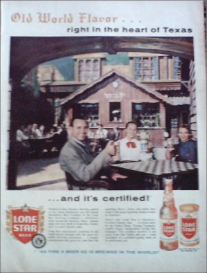 1960 Lone Star Beer ad